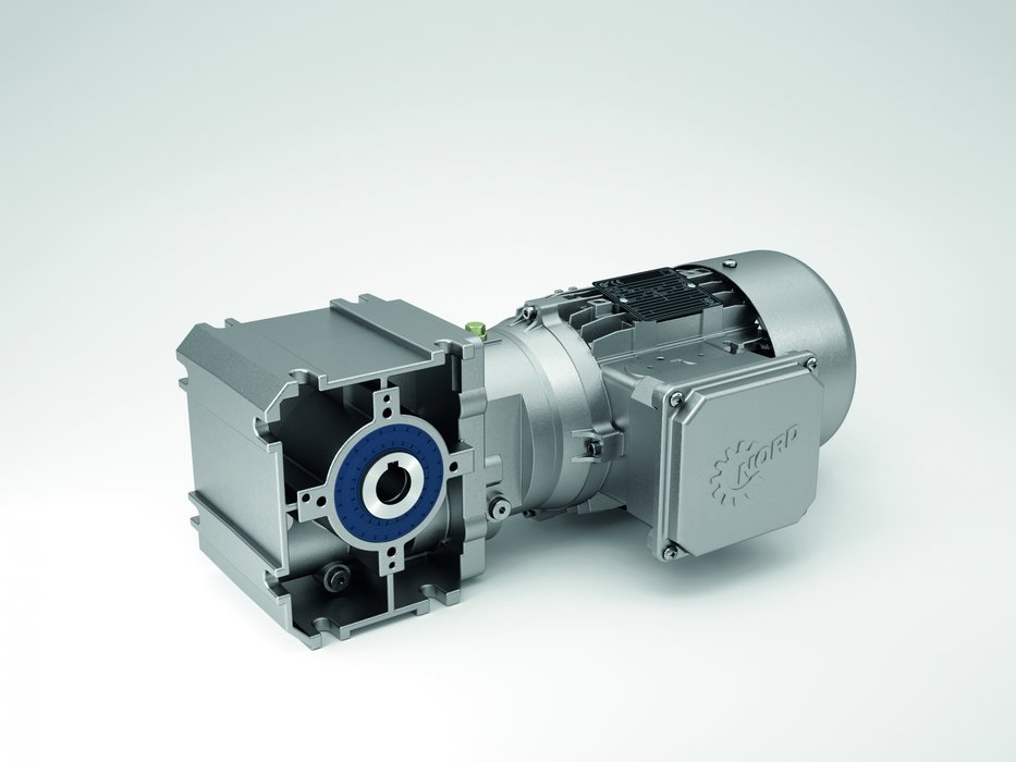 諾德推出新型SK 02040.1斜齒輪蝸輪蝸杆減速電機